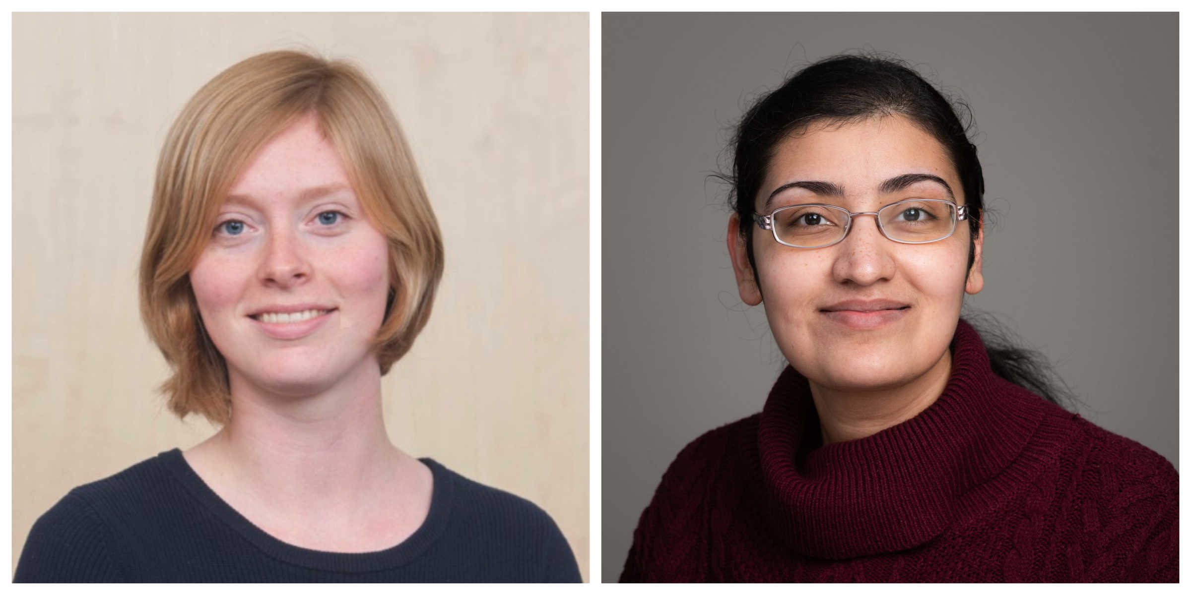 Headshots of Amanda Smyth and Suchandrima Das