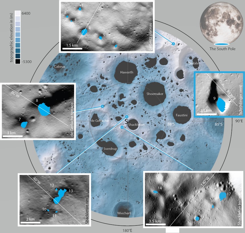 Moon Crater, Satellite image