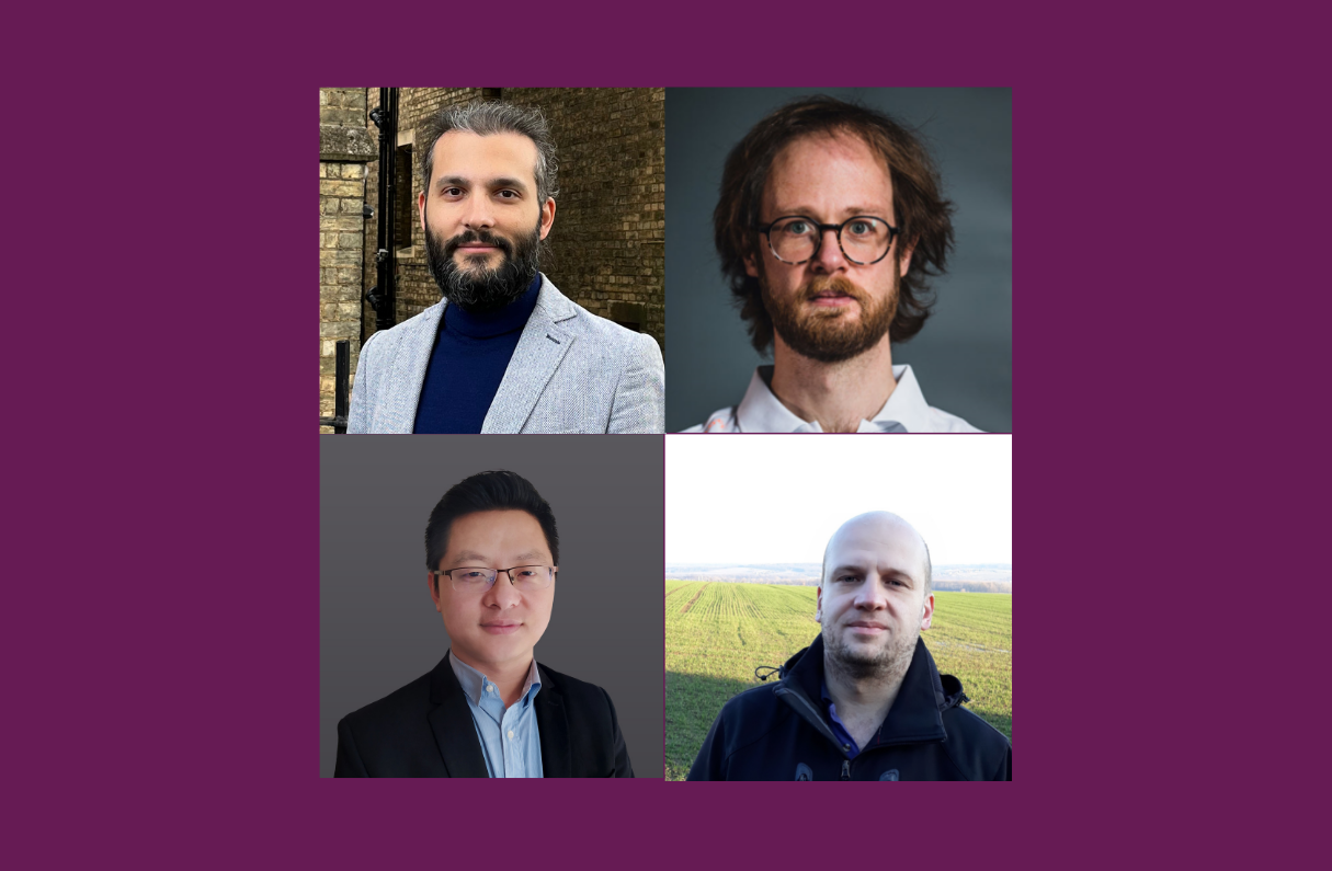 Clockwise from top left: Drs Vincenzo Nardelli, Ryan Walker, Karel Adámek and Binjian Nie 