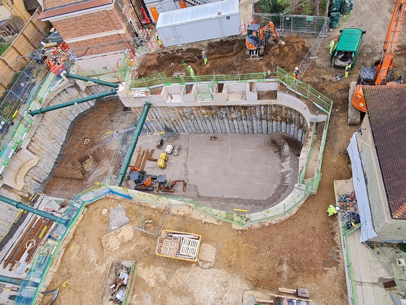 Excavations at New College development site