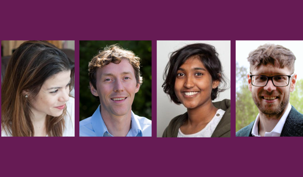 L to R: Konstantina Vogiatzaki, Chris Proctor, Malavika Nair, Luke Doherty