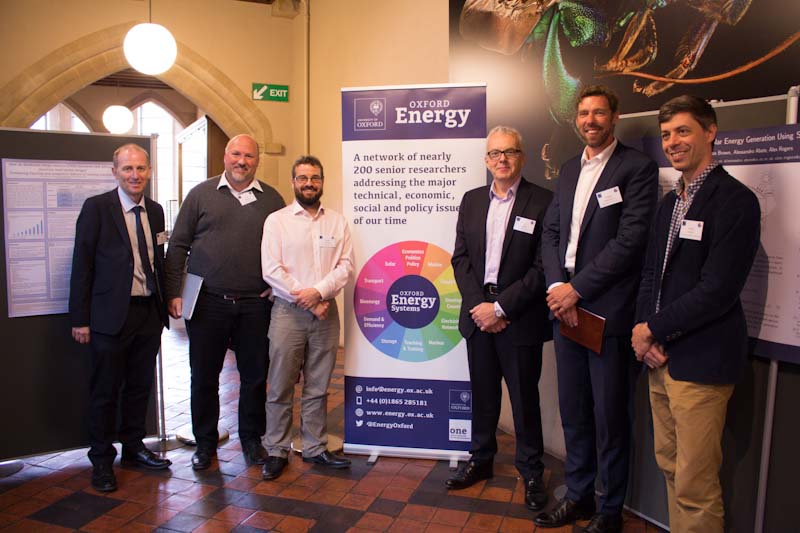 Professors David Howey and David Wallom with other contributors at the Oxford Energy Day in 2018