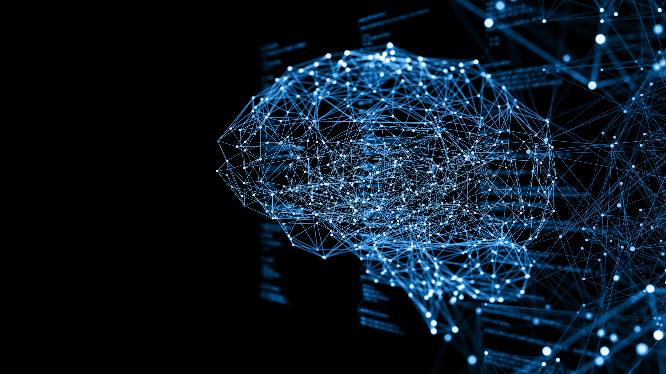 Illustration of neural network in brain