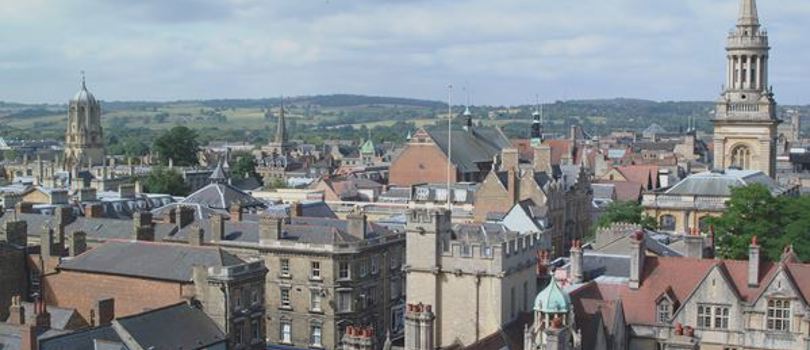 Oxford spires and oxfordshire countryside