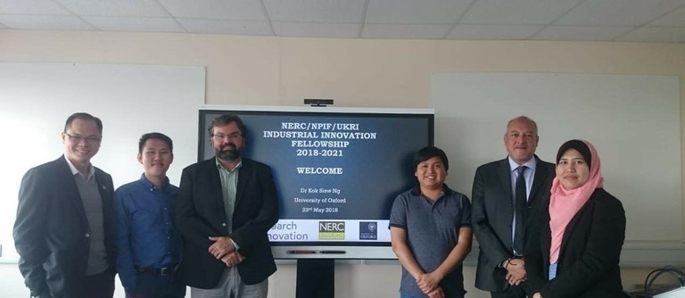 Industrial Innovation Fellowship project, “A systems approach to synergistic utilisation of secondary organic streams” team members