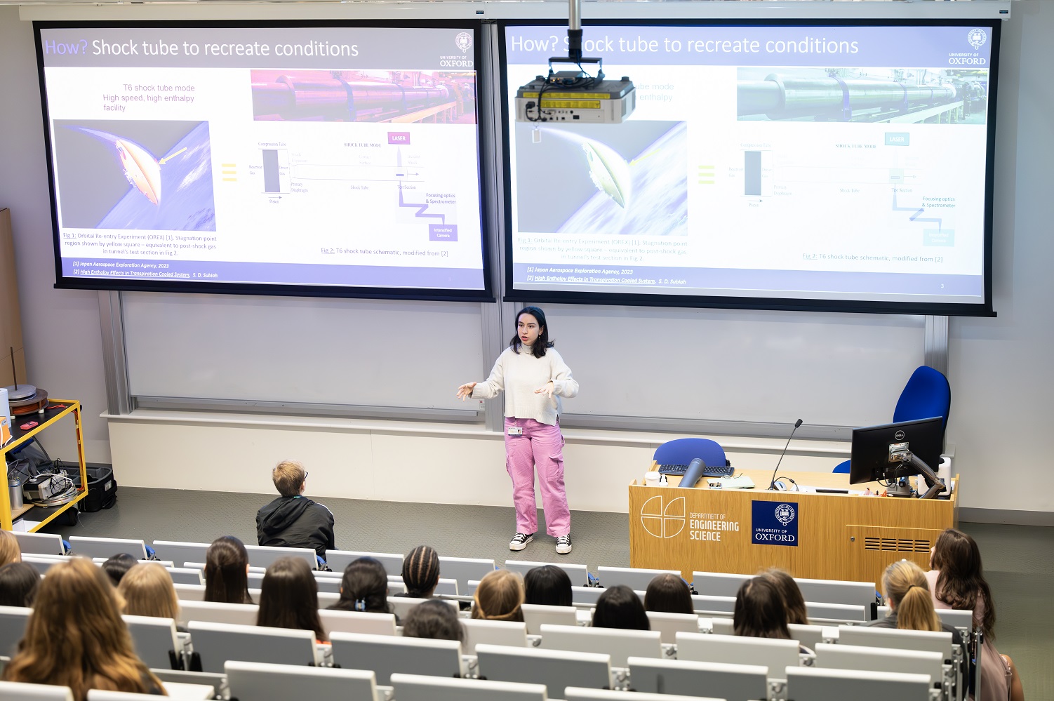 Participants of Access programme Uncover Engineering 2024 in a lecture on thermodynamics