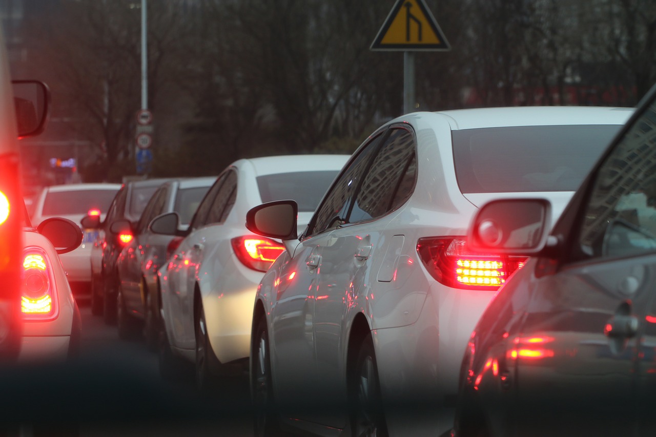 Stock image of traffic jam