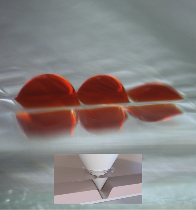 Miniaturizing the liquid handling involved in biomedical workflows by borrowing methods used successfully to shrink integrated circuits in computer chips