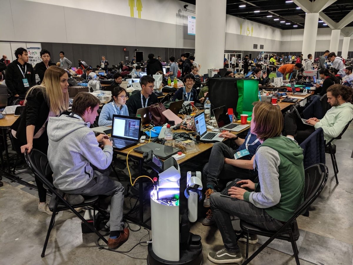 Oxford Robotics Institute Team ORIon in Sydney at the RoboCup contest in 2019