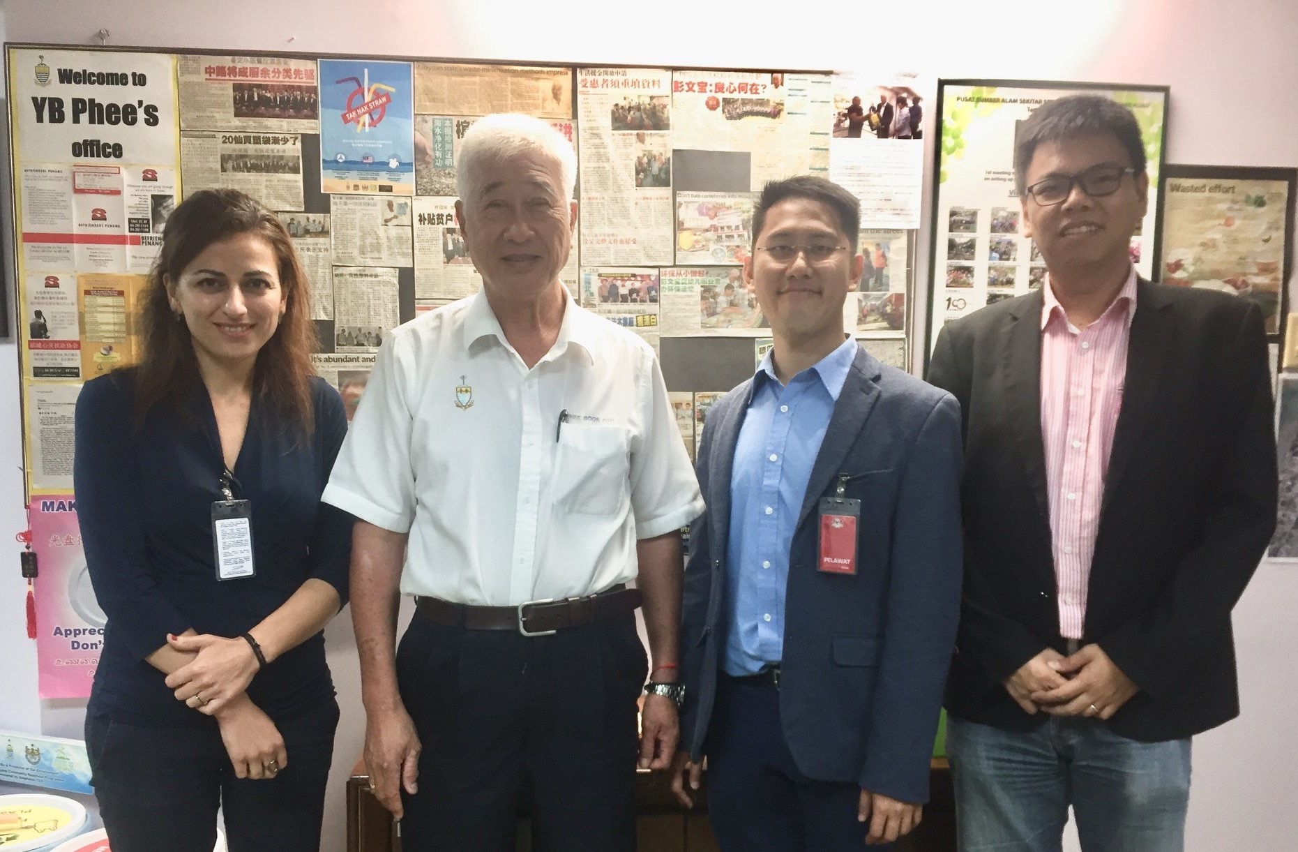 Dr Eleni Iacovidou (Brunel University London), YB Phee Boon Poh (Penang Green Council), Dr Kok Siew Ng (University of Oxford), Mr Tze Howe Ooi (HEYA)