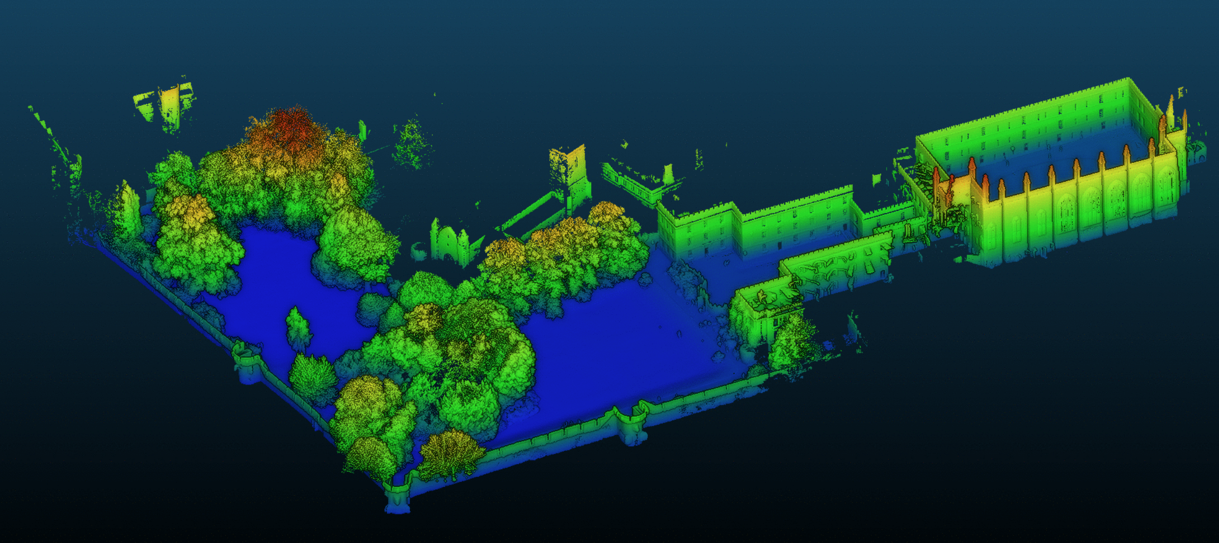 3D map of New College, Oxford