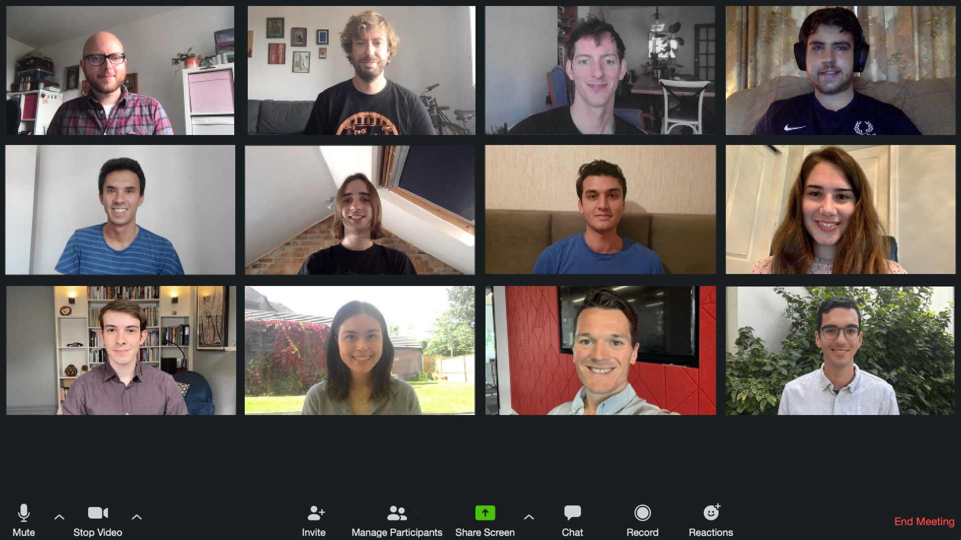 GOALS group team video call. 