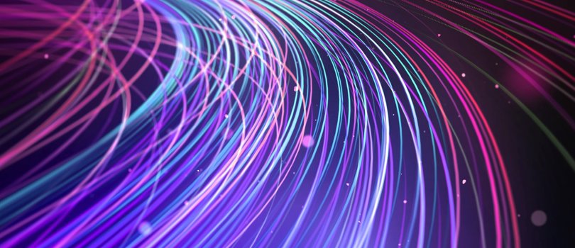 Stock photo of fibreoptic light streams
