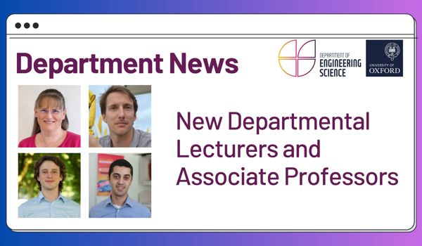 New Departmental Lecturers and Associate Professors 