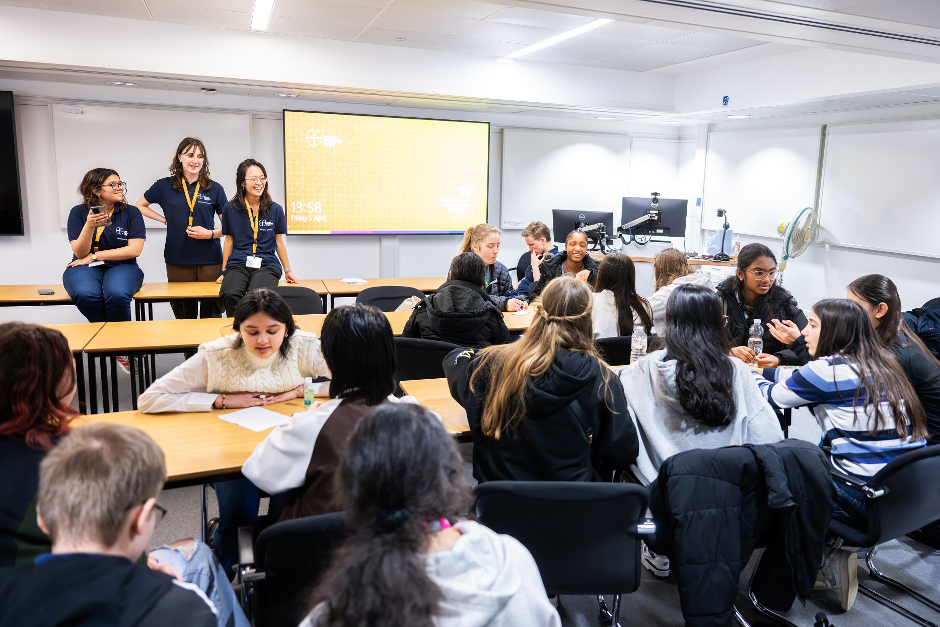 Student Ambassadors run a session for participants of Access programme Uncover Engineering 2024