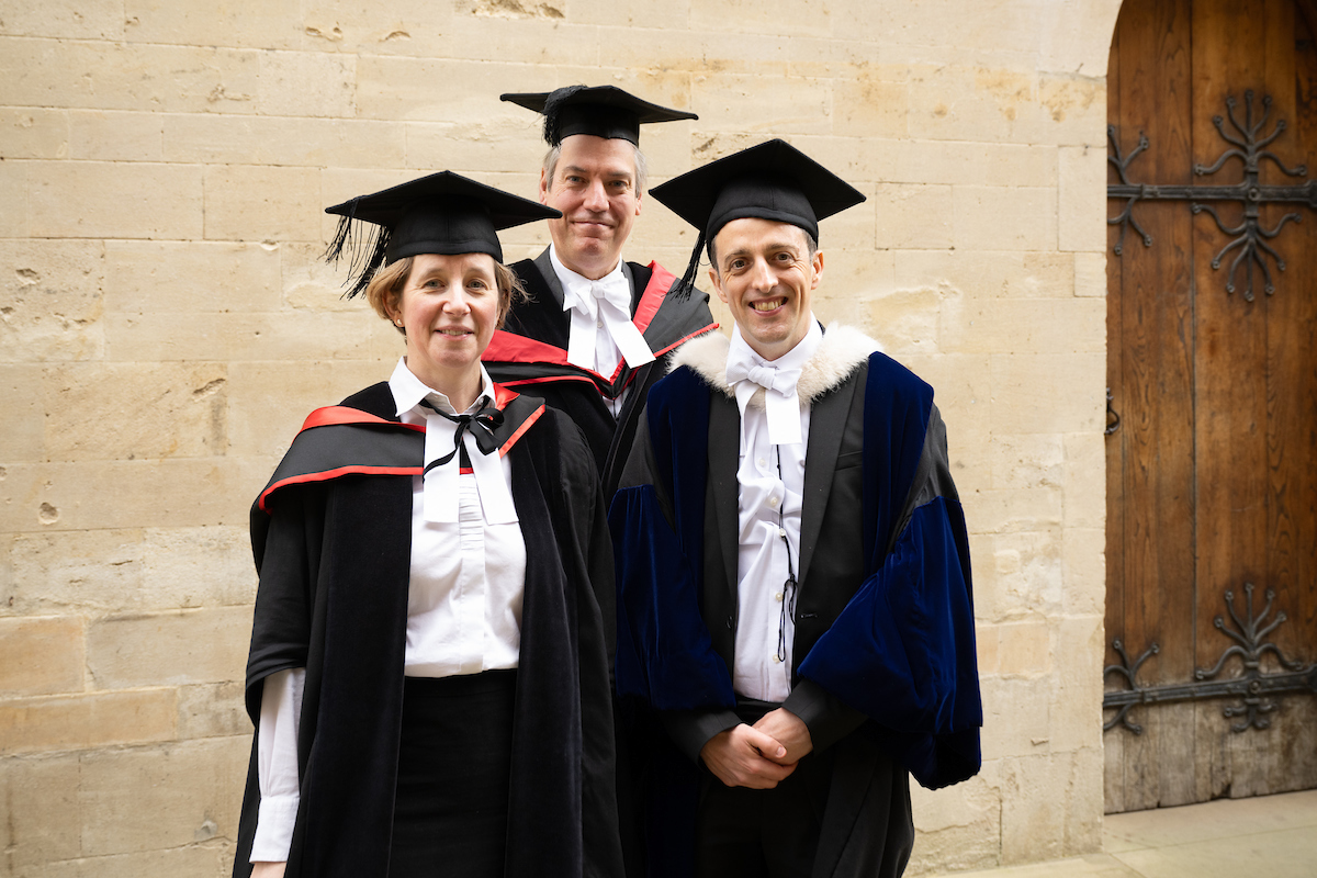  Dr Tim Mawson (Edgar Jones Fellow and Tutor in Philosophy and Dean) and Catherine Whalley (Fellow and College Registrar) were also admitted as Pro-Proctors to Prof Adcock.