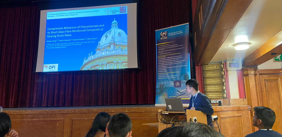 Peihao Song at conference