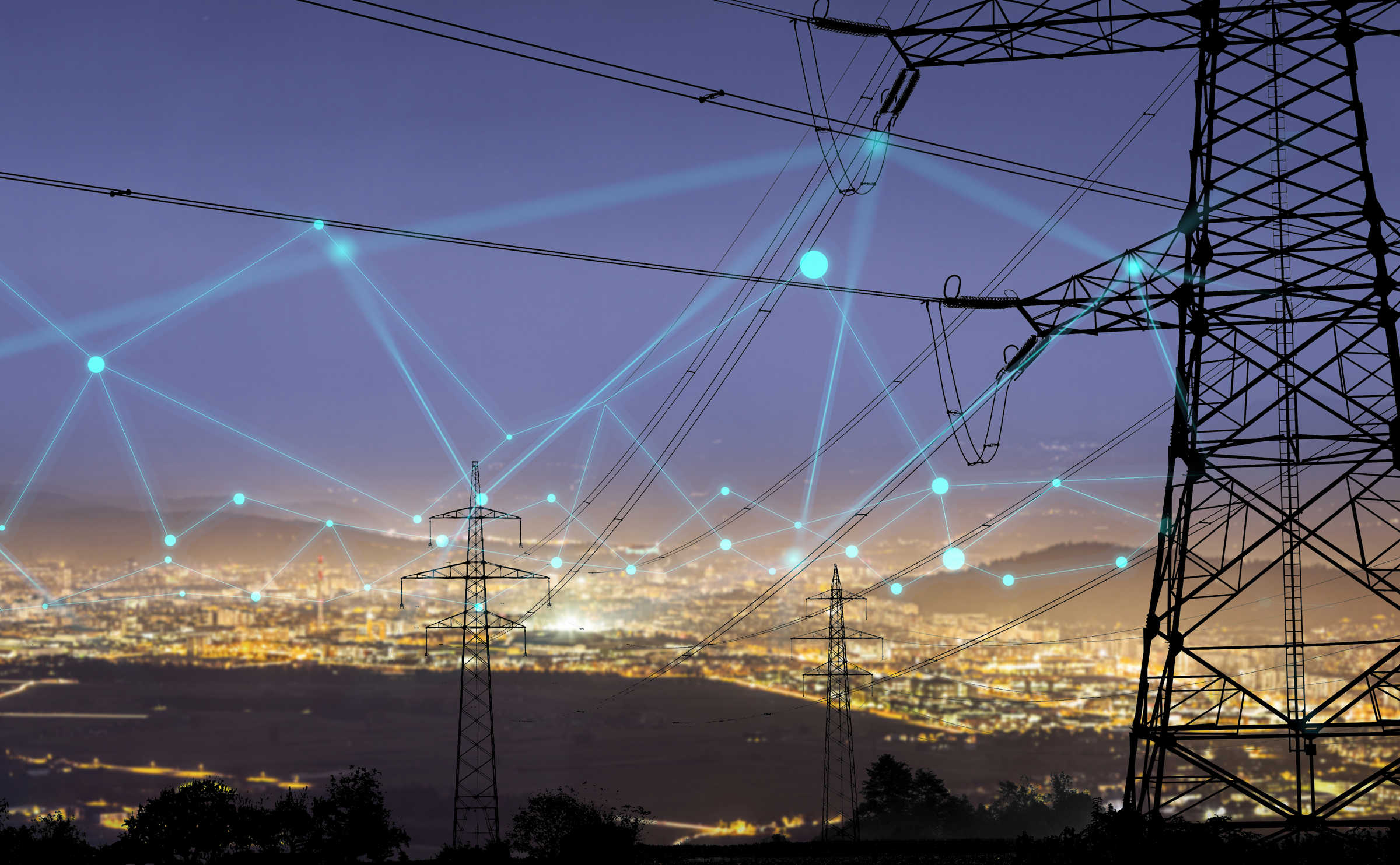 Electricity Pylons Graphic