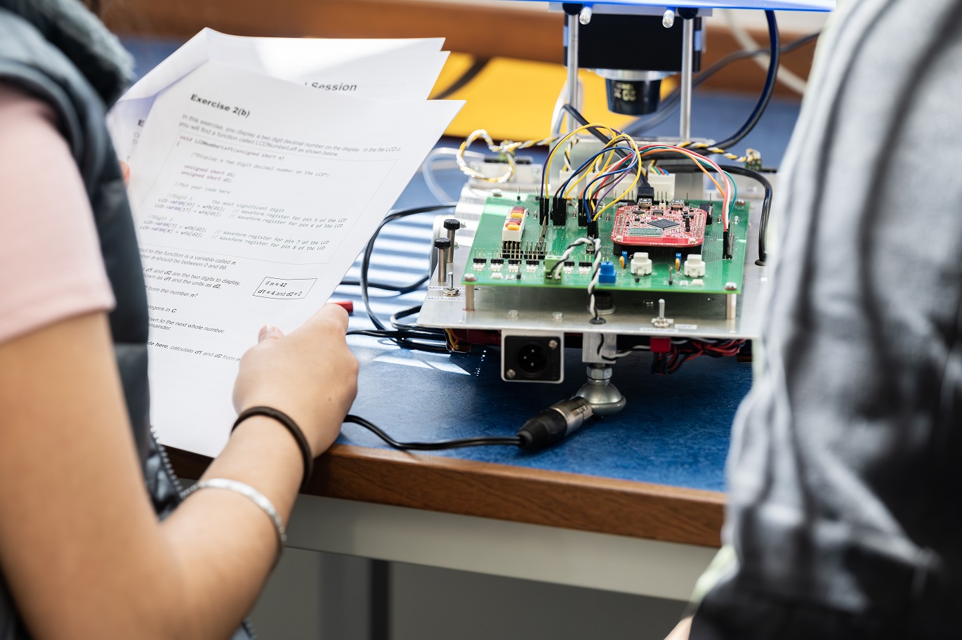 Participants of Access programme Uncover Engineering 2024 during the Mobile Robots workshop