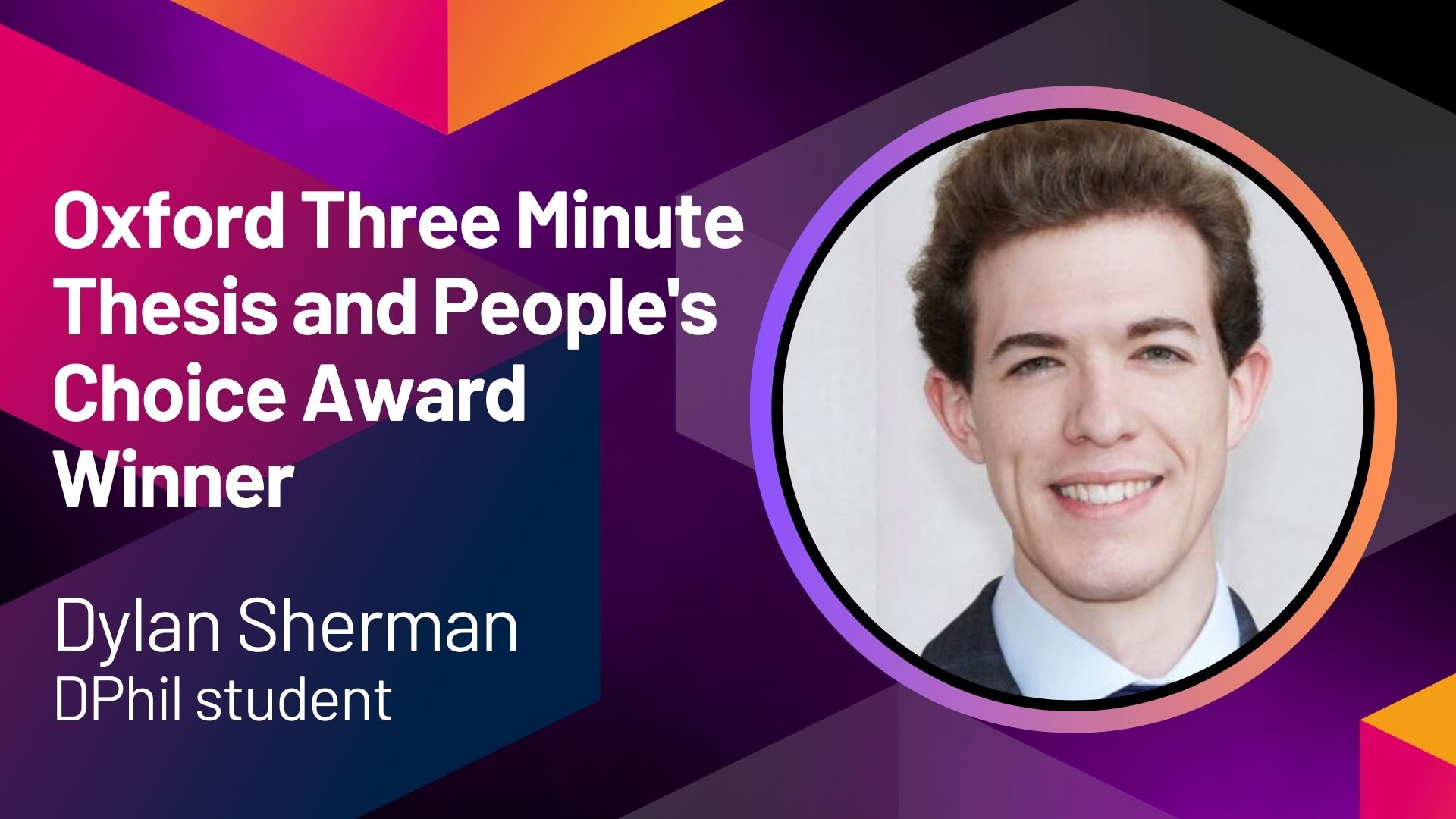 Dylan Sherman, DPhil Candidate