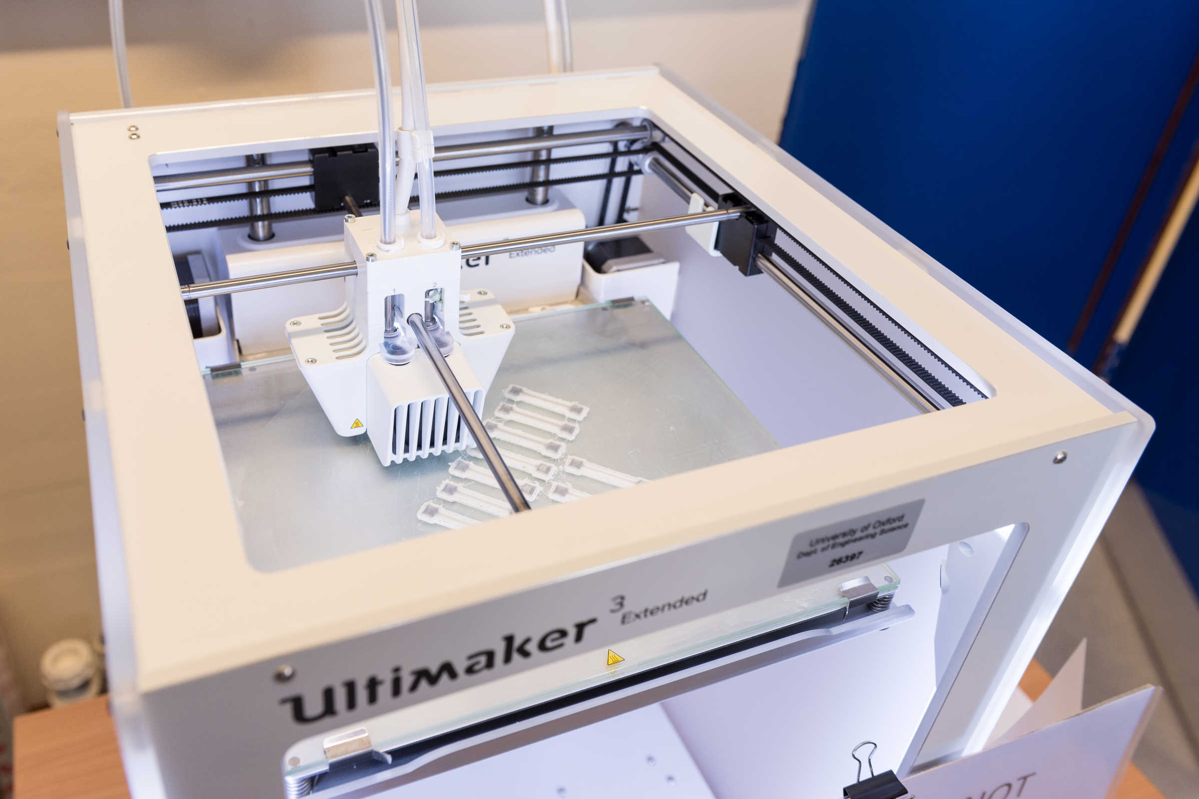 View from above of large 3D printer