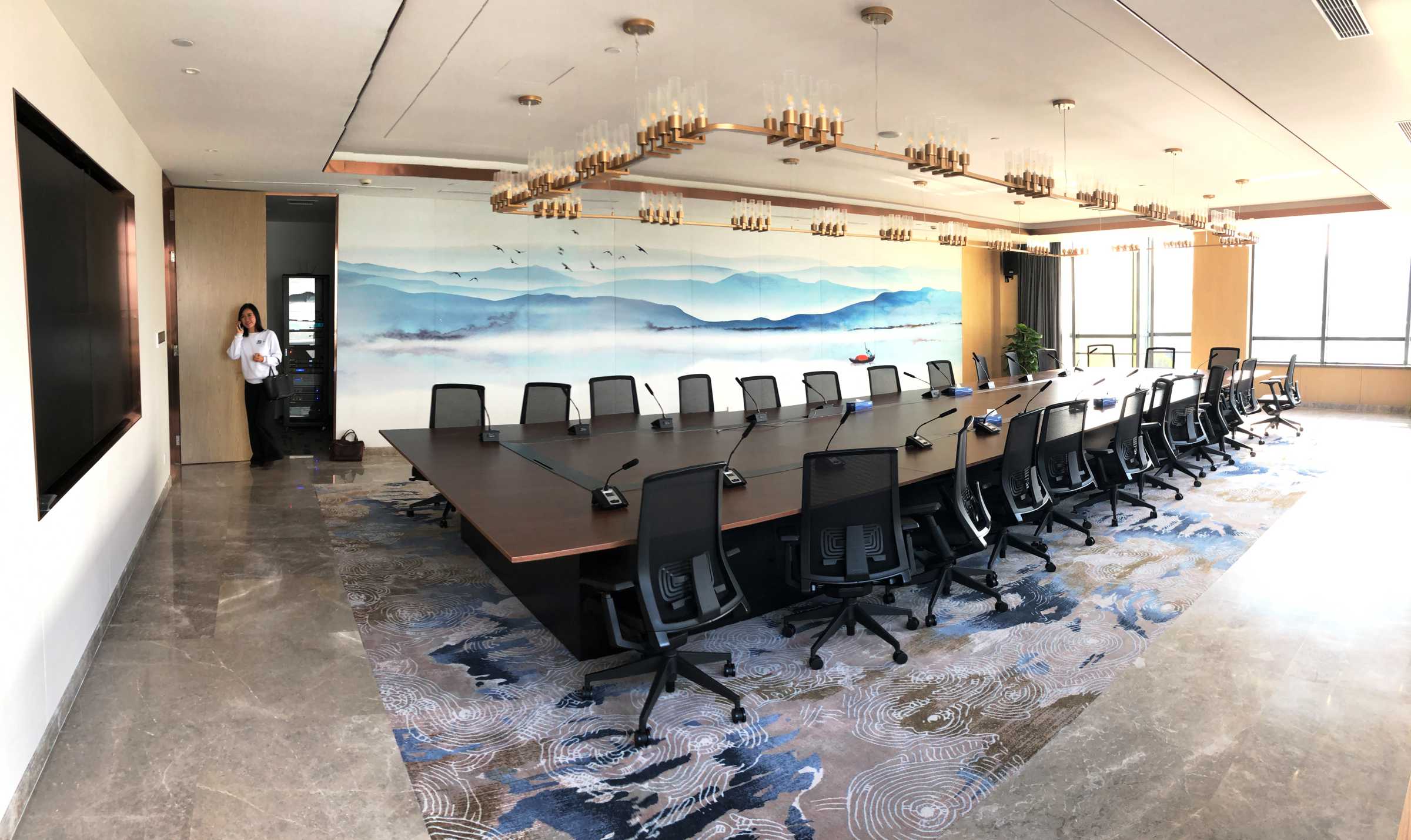 A meeting room inside the Oxford-Suzhou Centre for Advanced Research, known as OSCAR, in Suzhou Industrial Park (SIP) in eastern China